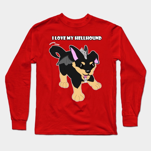 Charlie the Hellhound Long Sleeve T-Shirt by AilurosLunaire